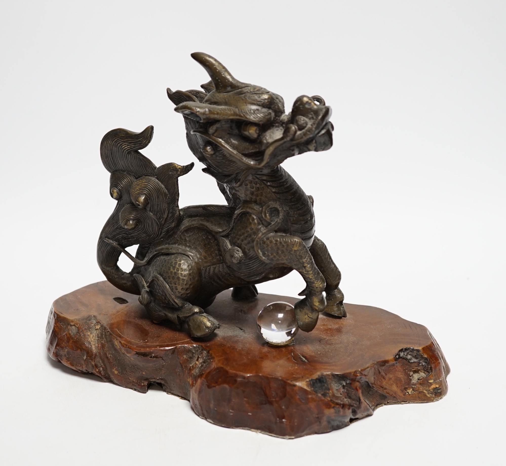 A bronze study of a Kirin, probably Japanese, 22cm high